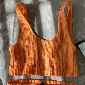 orange bikini set